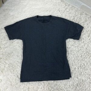 Lululemon Cut Above Tee Heathered Naval Blue